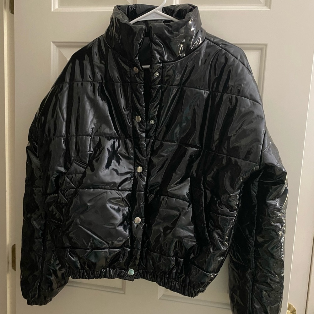 Vinyl Puffer Jacket